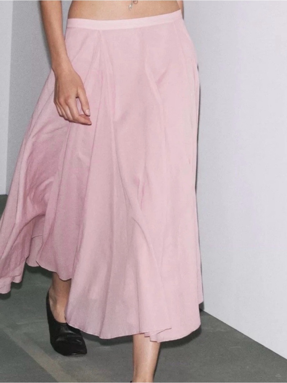 Zara ZW Collection Flare Cotton Skirt - Size M